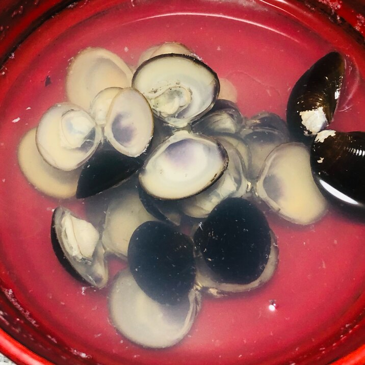 しじみ汁*冷凍しじみを使って